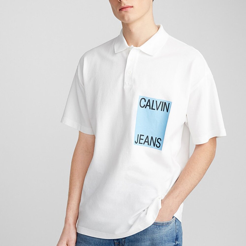 BNWT SS19 CALVIN KLEIN JEANS POLO SHIRT L